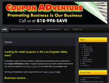 Tablet Screenshot of couponadventures.com